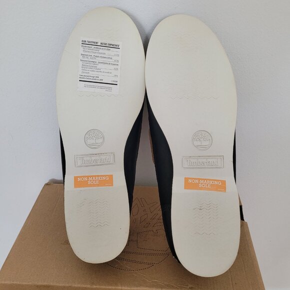 NEW WITH TAGS Timberland Women's Black Leather Boat Shoes-9.5 - Picture 7 of 9